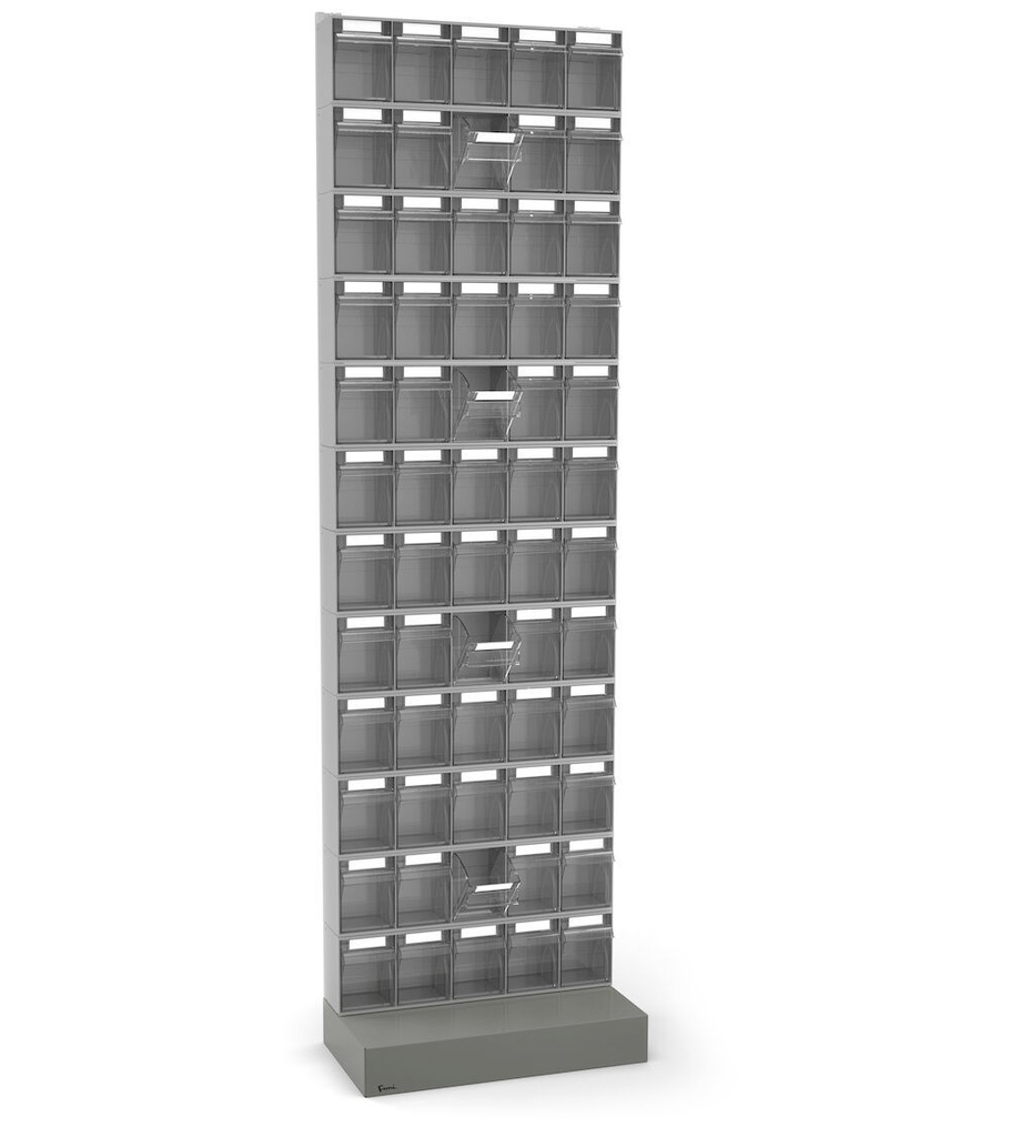 [VISUAL023] Scaffale con 60 cassetti Visual Box – 604 × 322 × 2100 mm