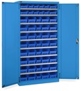 [PERFOM14067] Armadio con porte a battente con 52 contenitori RK Box Air Perfom – H 2000 mm – Blu (RAL 5012)
