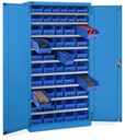 Armadio con porte a battente con 52 contenitori RK Box Air Perfom – H 2000 mm – Blu (RAL 5012) – foto 2