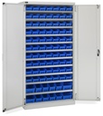 [PERFOM14072] Armadio con porte a battente con 82 contenitori RK Box Air Perfom – H 2000 mm – Grigio chiaro (RAL 7035)