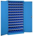 [PERFOM14076] Armadio con porte a battente con 72 contenitori RK Box Air Perfom – H 2000 mm – Blu (RAL 5012)