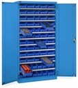 Armadio con porte a battente con 62 contenitori RK Box Air Perfom – H 2000 mm – Blu (RAL 5012) – foto 2
