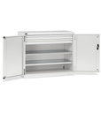 [PERFOM15008] Armadio con porte a battente Perfom – 64×27 EH 2 cassetti – Grigio chiaro (RAL 7035)