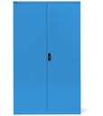 Armadio con porte a battente Perfom – 64×27 EH – 1193 × 555 × 2000 mm, Blu (RAL 5012) – foto 2