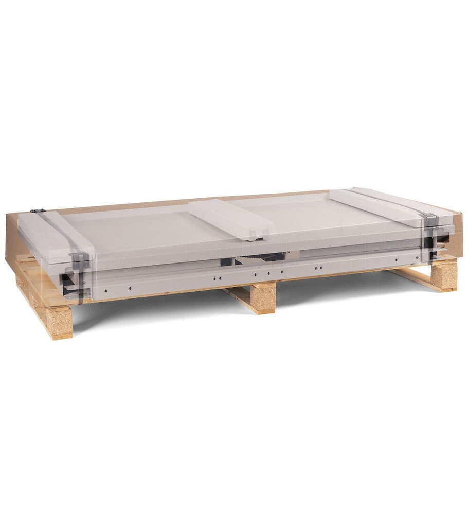 Banco lavoro con ruote e 1 cassetto, 150 cm, grigio e antracite – foto 4