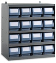 [RKBOX3004] Scaffale con 16 cassette RK Box Classic – H 545 mm – 500 × 300 × 545 mm