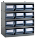 [RKBOX3005] Scaffale con 12 cassette RK Box Classic – H 545 mm – 500 × 300 × 545 mm