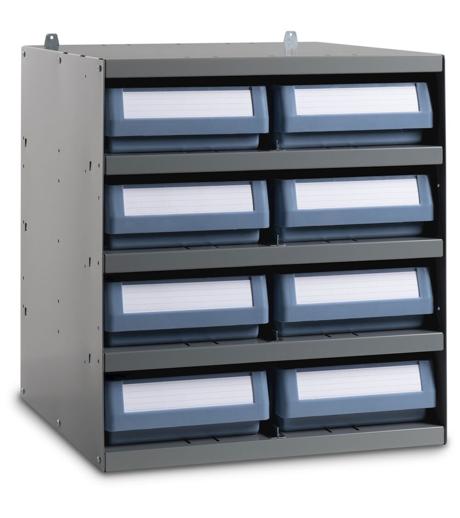 [RKBOX5006] Scaffale con 8 cassette RK Box Classic – H 545 mm – 500 × 500 × 545 mm