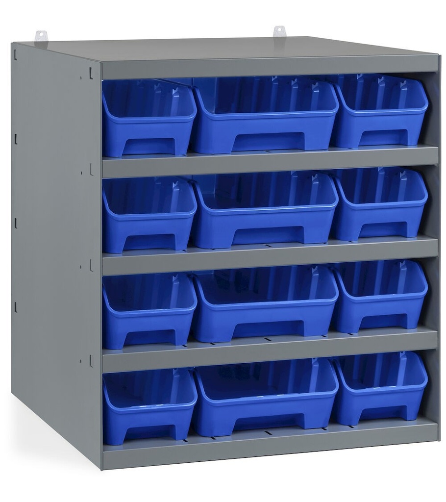[RKBOX5070] Scaffale con 12 contenitori RK Box Air – 500 × 500 × 545 mm