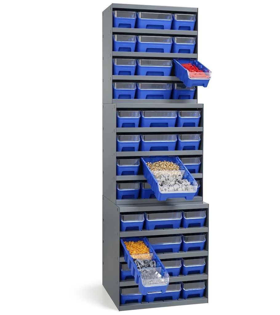 Scaffale con 12 contenitori RK Box Air – 500 × 500 × 545 mm – foto 6