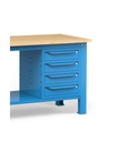 Banco per officina con 4 cassetti, 200 cm, Blu – foto 8