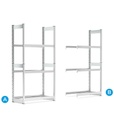 Scaffale porta pneumatici – 1057 × 421 × 2016 mm – foto 2