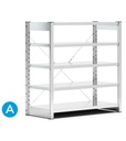 [ST1047] Scaffale porta contenitori mis.4 a 5 piani, L1057 x P521 x H1111 mm