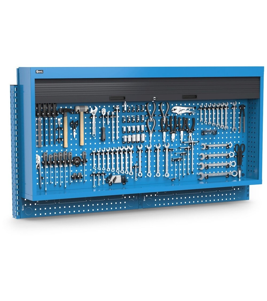 [WORKLOOK2012] Parete attrezzata Work Look – 2000 × 300 × 1064 mm, Blu (RAL 5012)