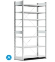 [ST1059] Scaffale per contenitori a bocca di lupo mis.4/4A5, 7 ripiani, L1057 x P521 x 2016 mm