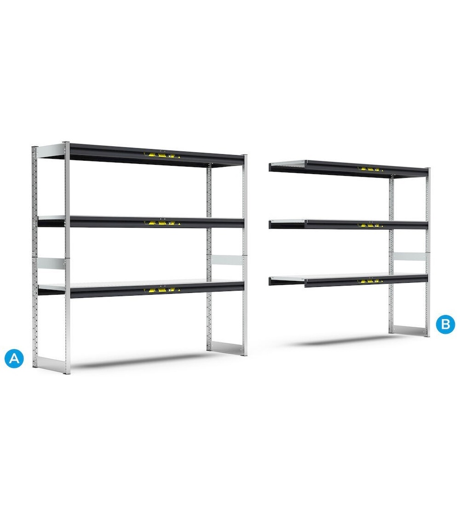 Scaffale aggiuntivo con 6 piani e 6 correnti – 2036 × 321 × 2016 mm – foto 2
