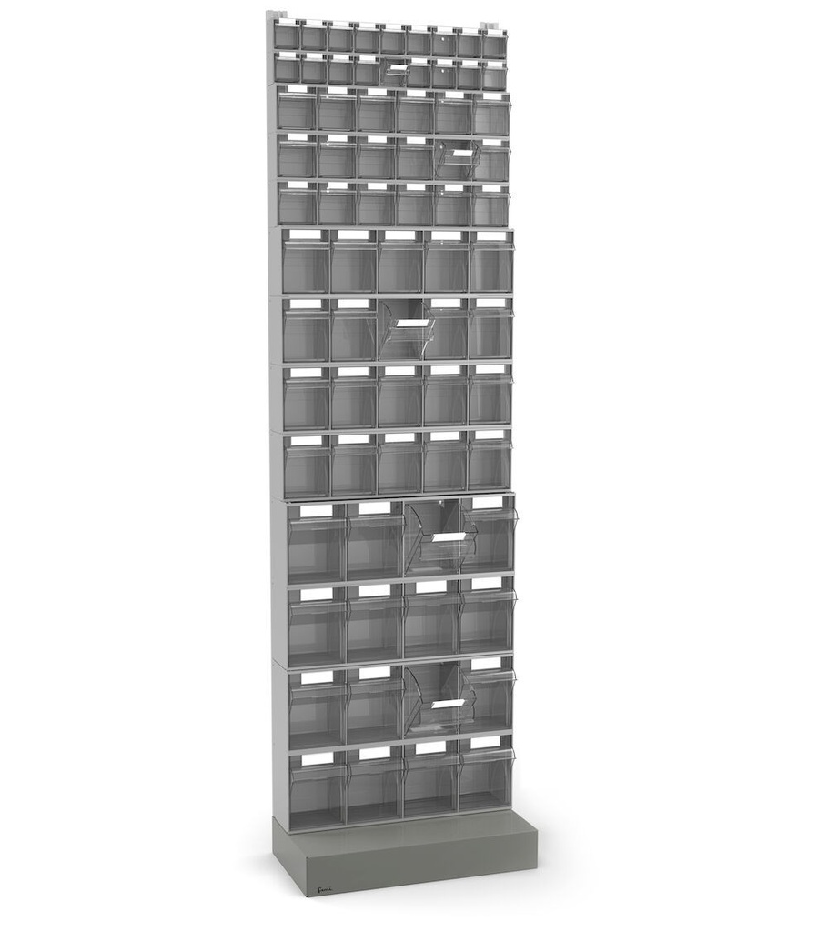 [VISUAL024] Scaffale con 72 cassetti Visual Box – 604 × 322 × 2100 mm