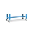 Banco lavoro con ruote e 1 cassetto, 150 cm, blu – foto 3