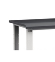 Banco Work completo con parete porta attrezzi, piano in acciaio, L 2000 mm – foto 4