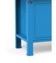 Banco per officina con 4 cassetti e armadio con porta e ripiano, 200 cm, Blu – foto 7