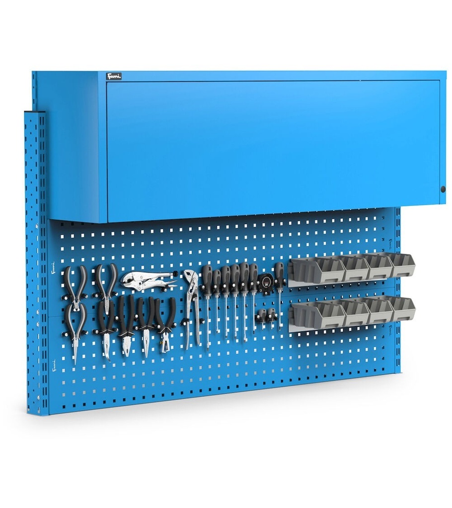 [WORKLOOK1506] Parete attrezzata Work Look – 1500 × 373 × 1063 mm, Blu (RAL 5012)
