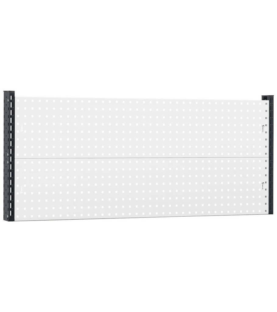 [WORKLOOK1501] Parete attrezzata Work Look – 1500 × 80 × 639 mm, Grigio chiaro + Grigio antracite (RAL 7035+7016)