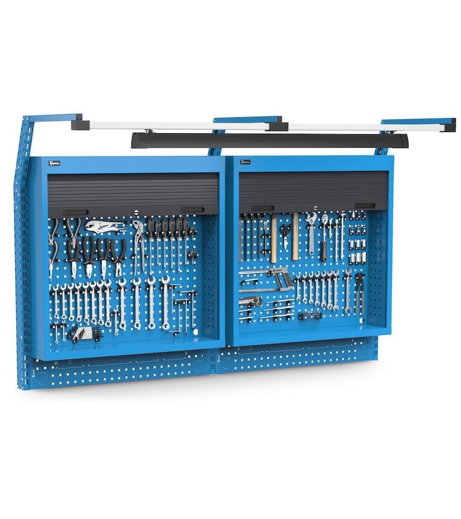 [WORKLOOK2010] Parete attrezzata Work Look – 2000 × 710 × 1243 mm, Blu (RAL 5012)