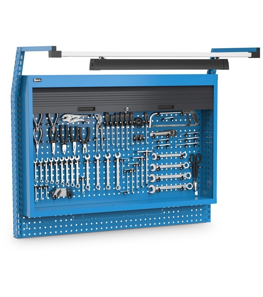 [WORKLOOK1516] Parete attrezzata Work Look – 1500 × 710 × 1243 mm, Blu (RAL 5012)