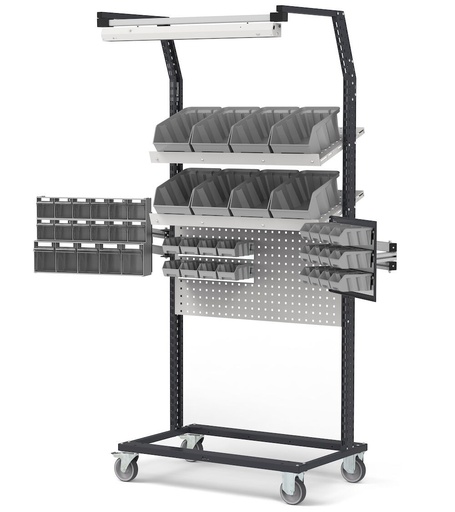 Chariot avec bras extensibles