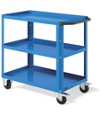 Carrello Clever Small con piano in acciaio aggiuntivo – Blu (RAL 5012)