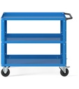Carrello Clever Large con piano in acciaio aggiuntivo – Blu (RAL 5012)