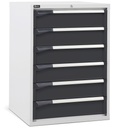 Cassettiera Master DE con 6 cassetti 6x150 – H 1000 mm