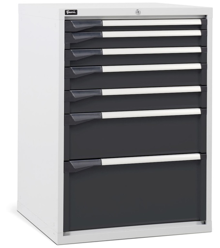 Master DE drawer cabinet with 7 drawers 1x50 2x75 2x100 1x200 1x300 – H 1000 mm