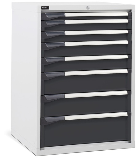 Master DE drawer cabinet with 8 drawers 1x50 2x75 2x100 2x150 1x200 – H 1000 mm