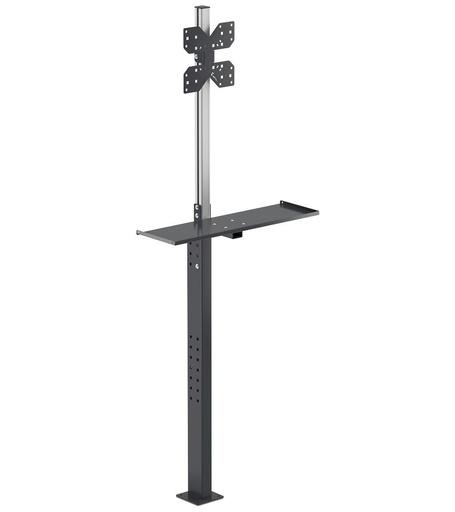 Soporte de suelo para monitor con portateclado