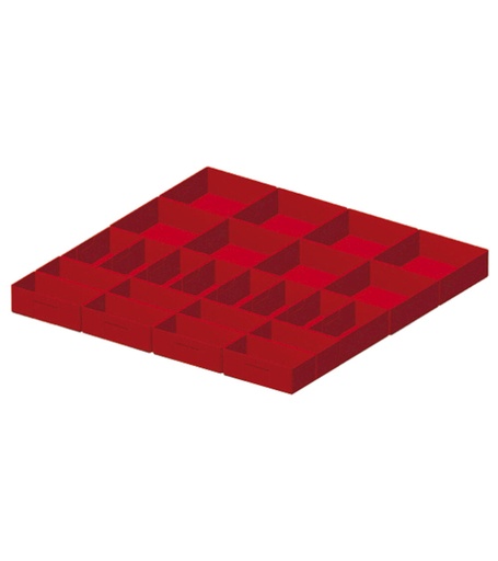 Divider box kit, 24 pieces, for drawers with H 50 mm, 36×36 EH