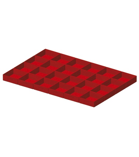 Divider box kit, 24 pieces, for drawers with H 50 mm, 54×36 EH