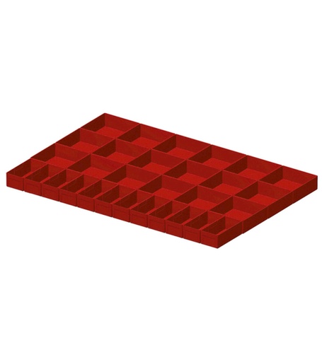 Divider box kit, 30 pieces, for drawers with H 75 mm, 54×36 EH