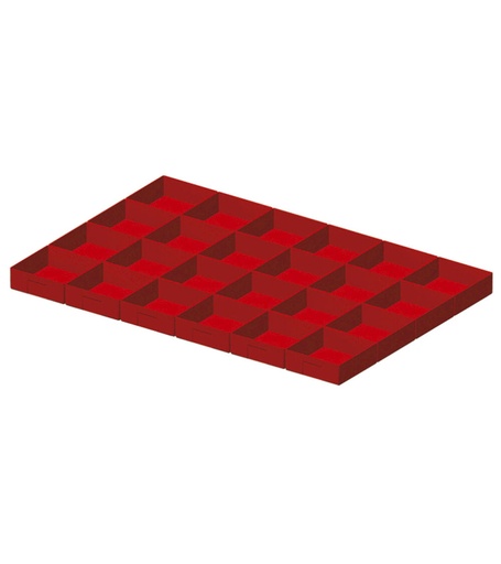 Divider box kit, 24 pieces, for drawers with H 100/125 mm, 54×36 EH
