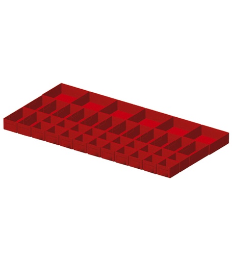 Divider box kit, 40 pieces, for drawers with H 75 mm, 54×27 EH