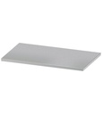 Top in acciaio inox satinato, L1020 x P600x H32 mm