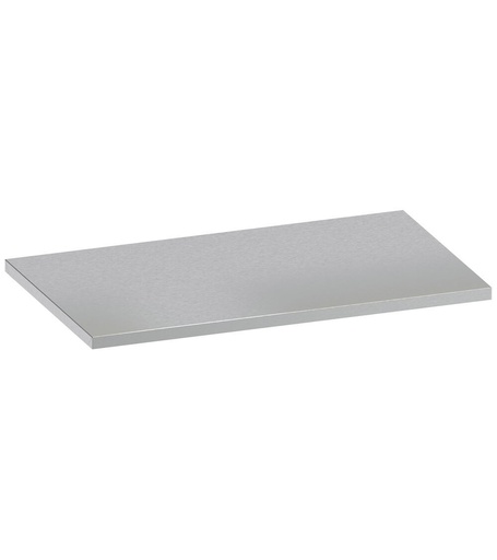 Top in acciaio inox satinato, L1020 x P600x H32 mm