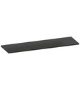 Top in acciaio gommato per armadio da officina, L2040 x P600x H32 mm