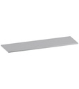 Top in acciaio inox satinato, L2040 x P600x H32 mm