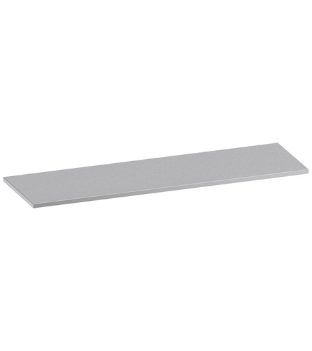 Top in acciaio inox satinato, L2040 x P600x H32 mm