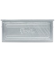 Cassetta metallica forata con maniglie, mis. 272-4, ⌀ foro 4,2 mm, L480 x P315 x H200 mm