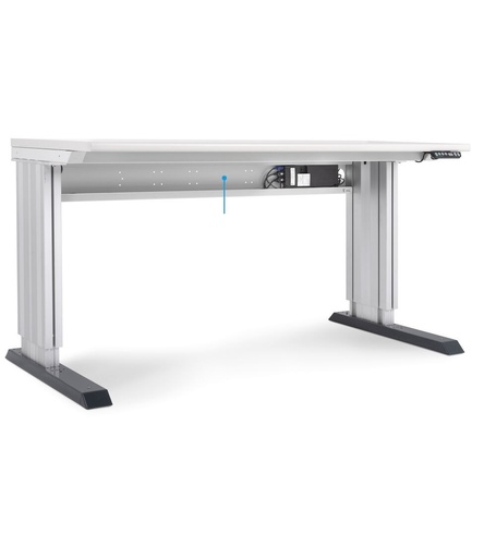 Dynamic unassembled electrically height-adjustable workbench – W=1000