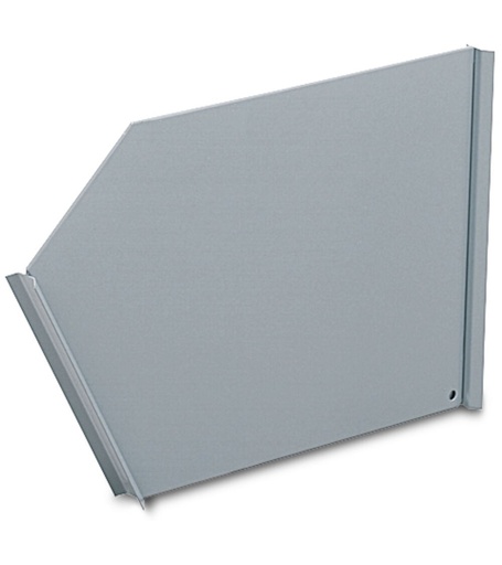 Movable divider for open-fronted container