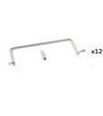 Kit 12 fermi posteriori per cassetta RK Box Classic, L152 x P55 x H49 mm