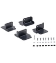 Kit 4 piastre per ruote per scaffale industriale
